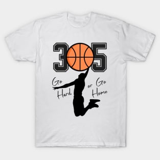 305 Miami basketball T-Shirt